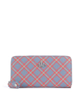 Vivienne Westwood Saffiano Printed Classic Geldbörse blue/orange tartan
