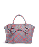 Vivienne Westwood Betty Saffiano Printed Medium Handtasche blue/orange tartan