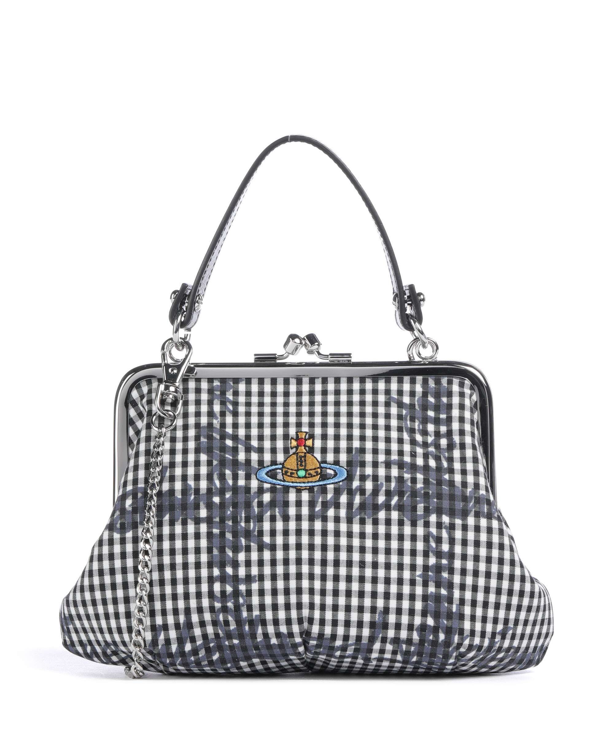 Vivienne Westwood Granny Frame Print Classic Crossbody bag gingham/black