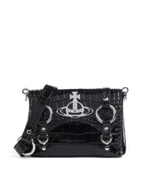 Vivienne Westwood Kim Embossed Croc Umhängetasche black