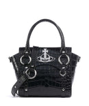 Vivienne Westwood Betty Embossed Croc Small Borsa a mano black