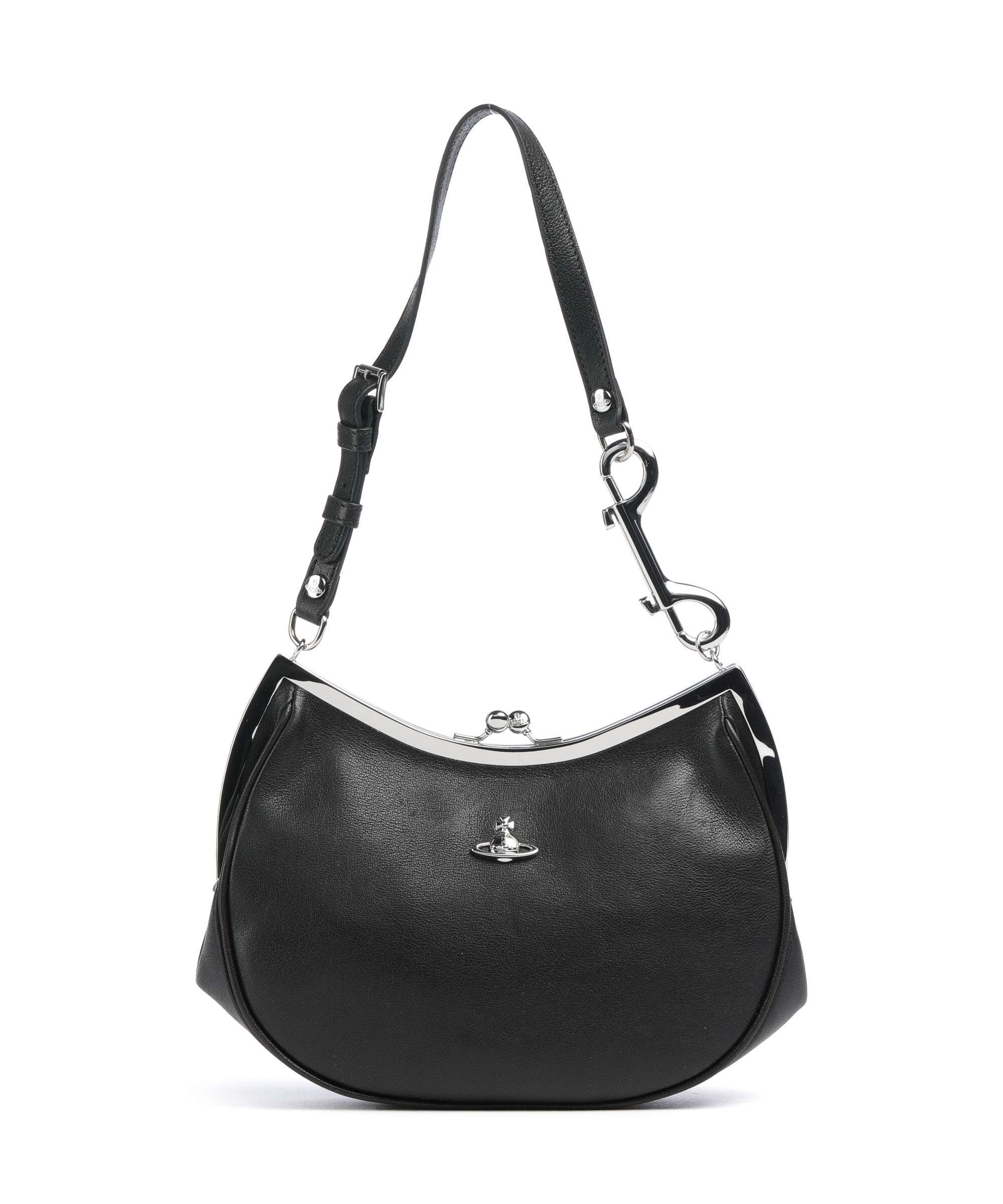 Vivienne Westwood Charm Frame Supple Shoulder bag black