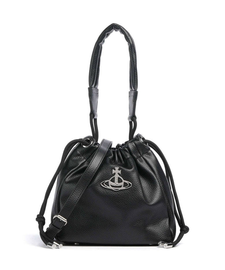 Vivienne Westwood Hilary Grain Small Bucket bag black