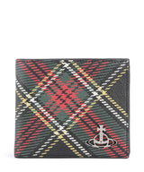 Vivienne Westwood Saffiano Printed Portafoglio chelsea tartan