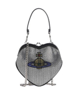 Vivienne Westwood Belle Heart Frame Diamante Sac bandoulière silver