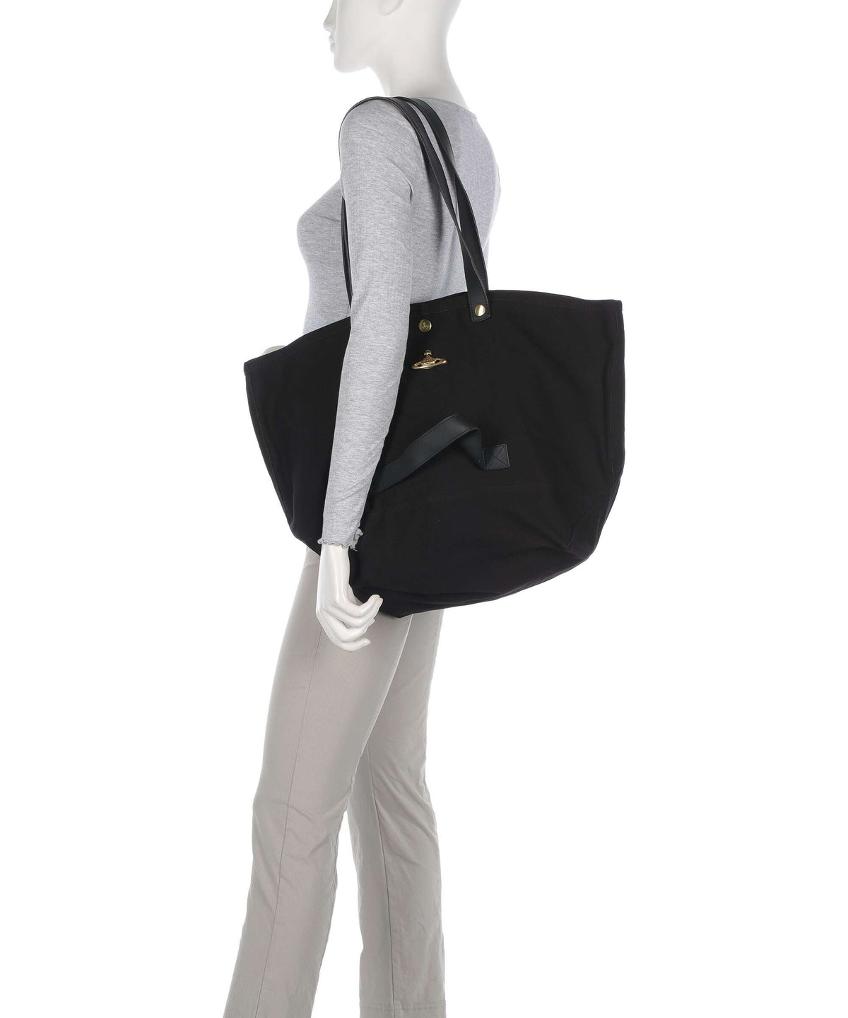 Vivienne Westwood Utility Canvas Tote bag black