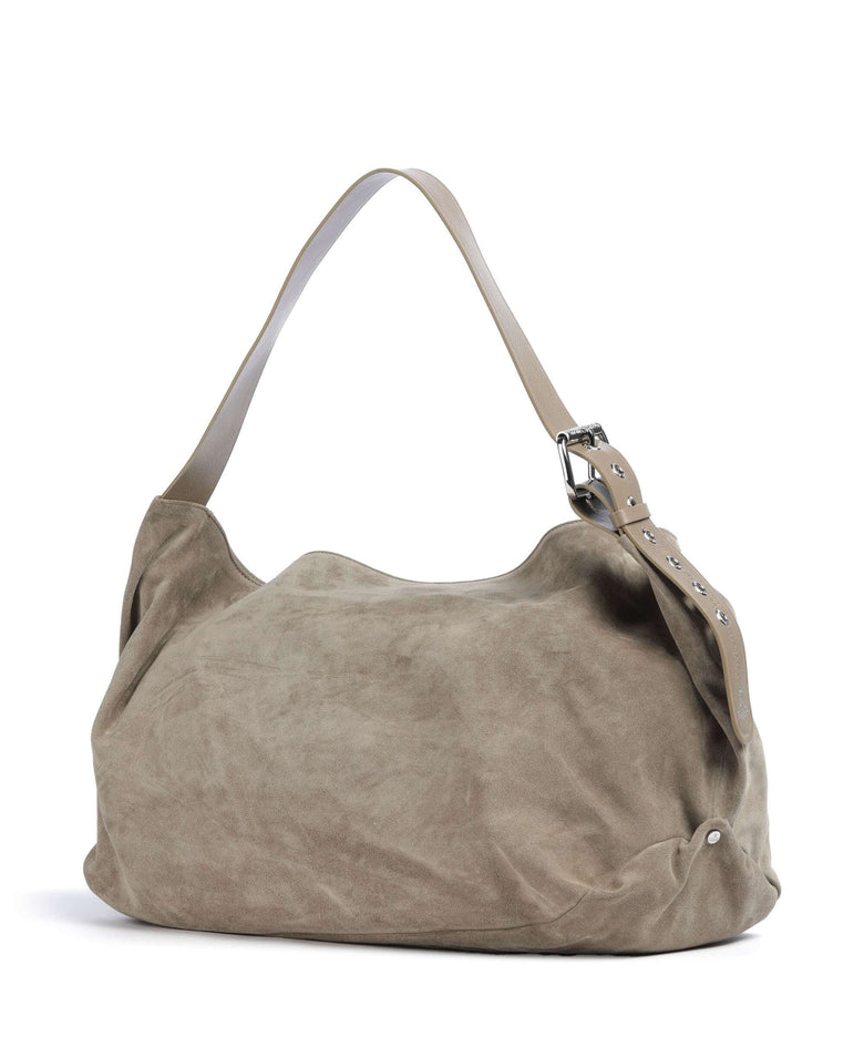 Vivienne Westwood Maxime Suede Large Hobo bag stone