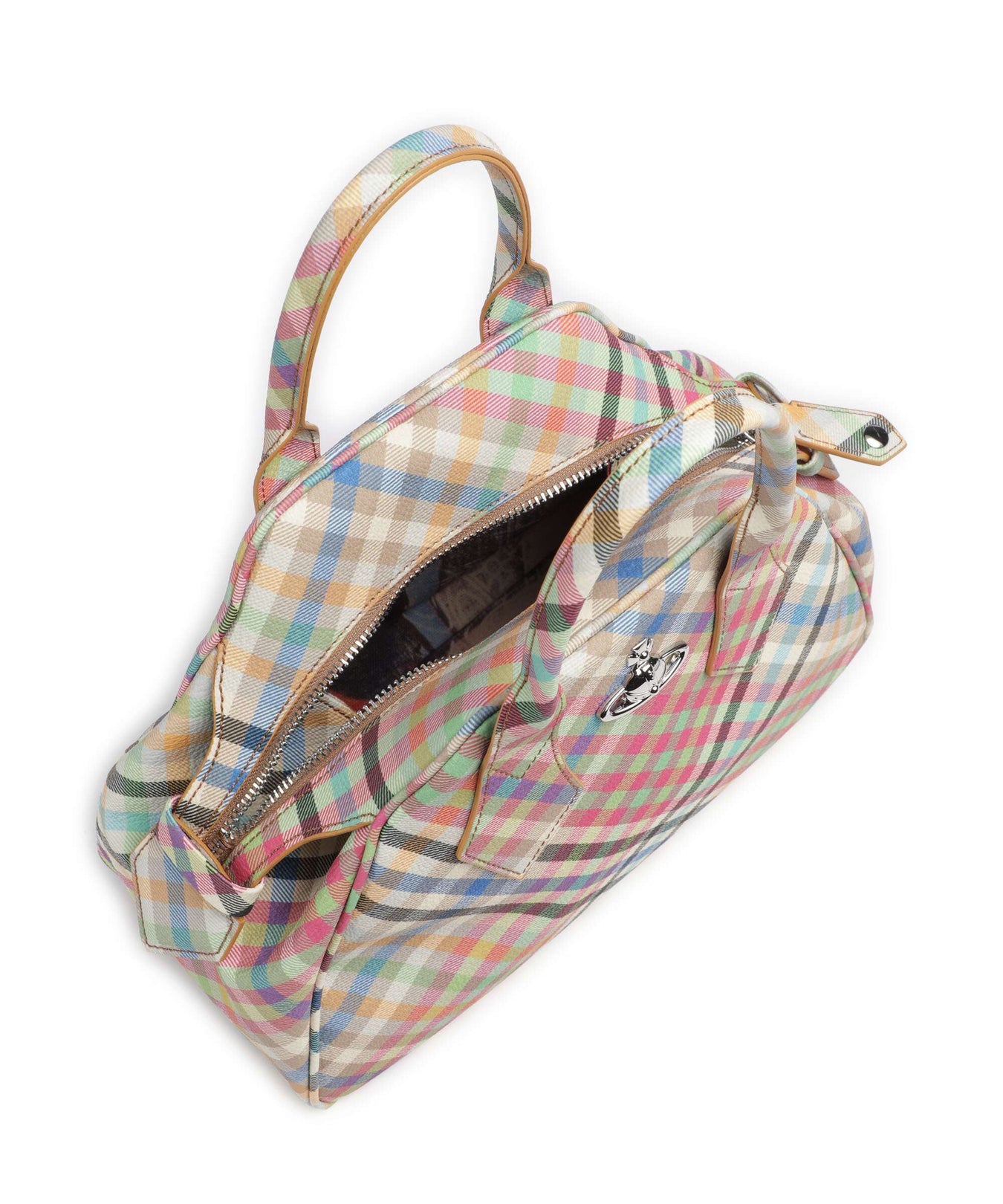 Vivienne Westwood Yasmine Buccia D'Arancia Medium Handbag heather plaid