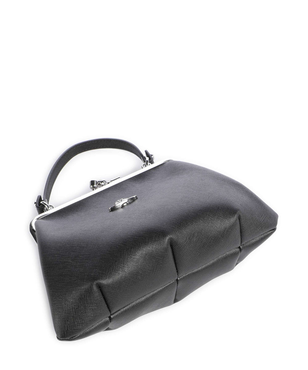 Vivienne Westwood Granny Frame Saffiano Handbag black