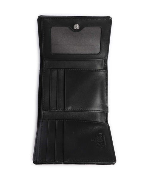 Vivienne Westwood Frame Embossed Croc Small Wallet black