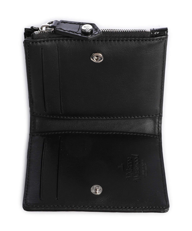 Vivienne Westwood Embossed Croc Slim Credit card holder black