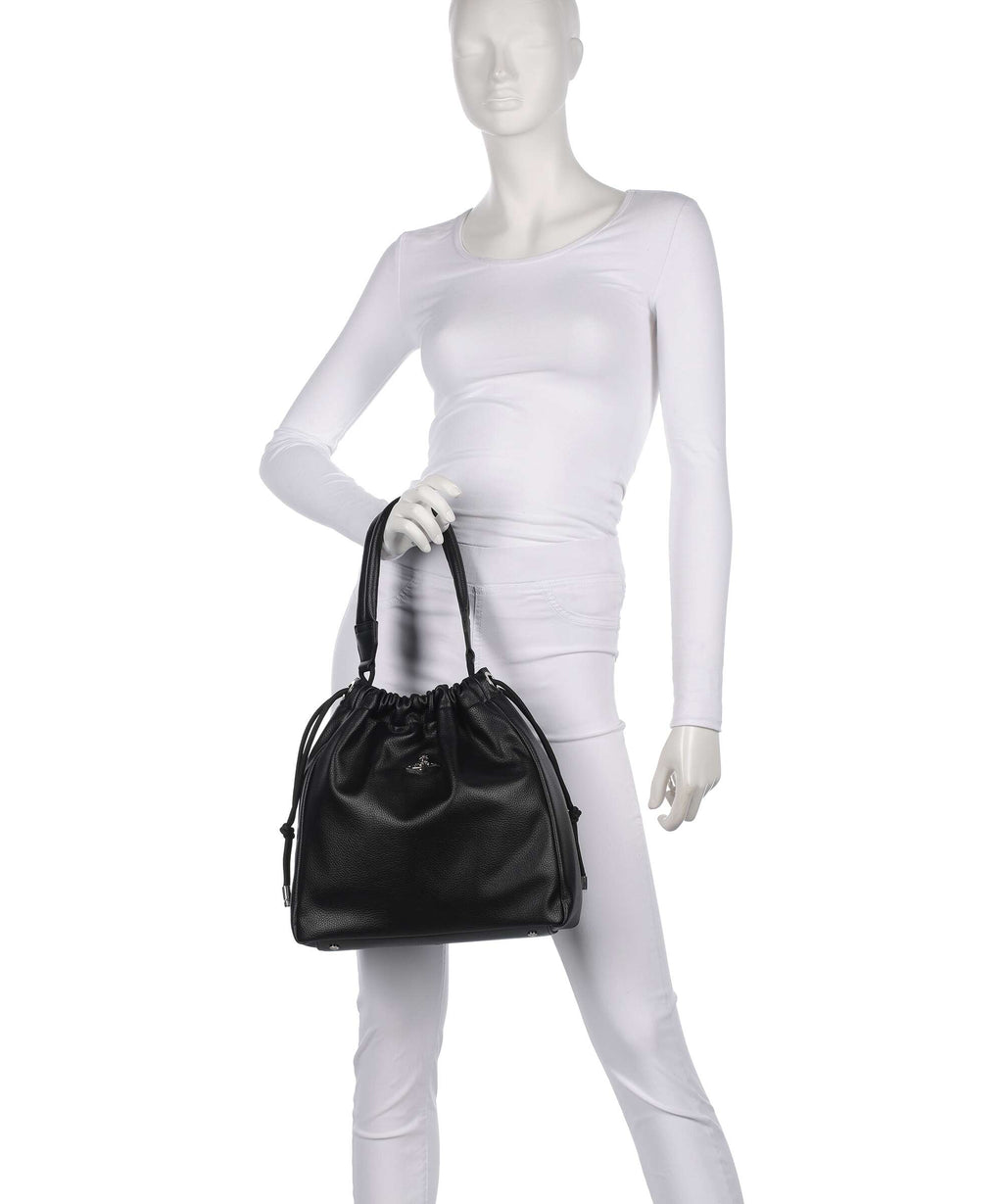 Vivienne Westwood Hilary Grain Bucket bag black