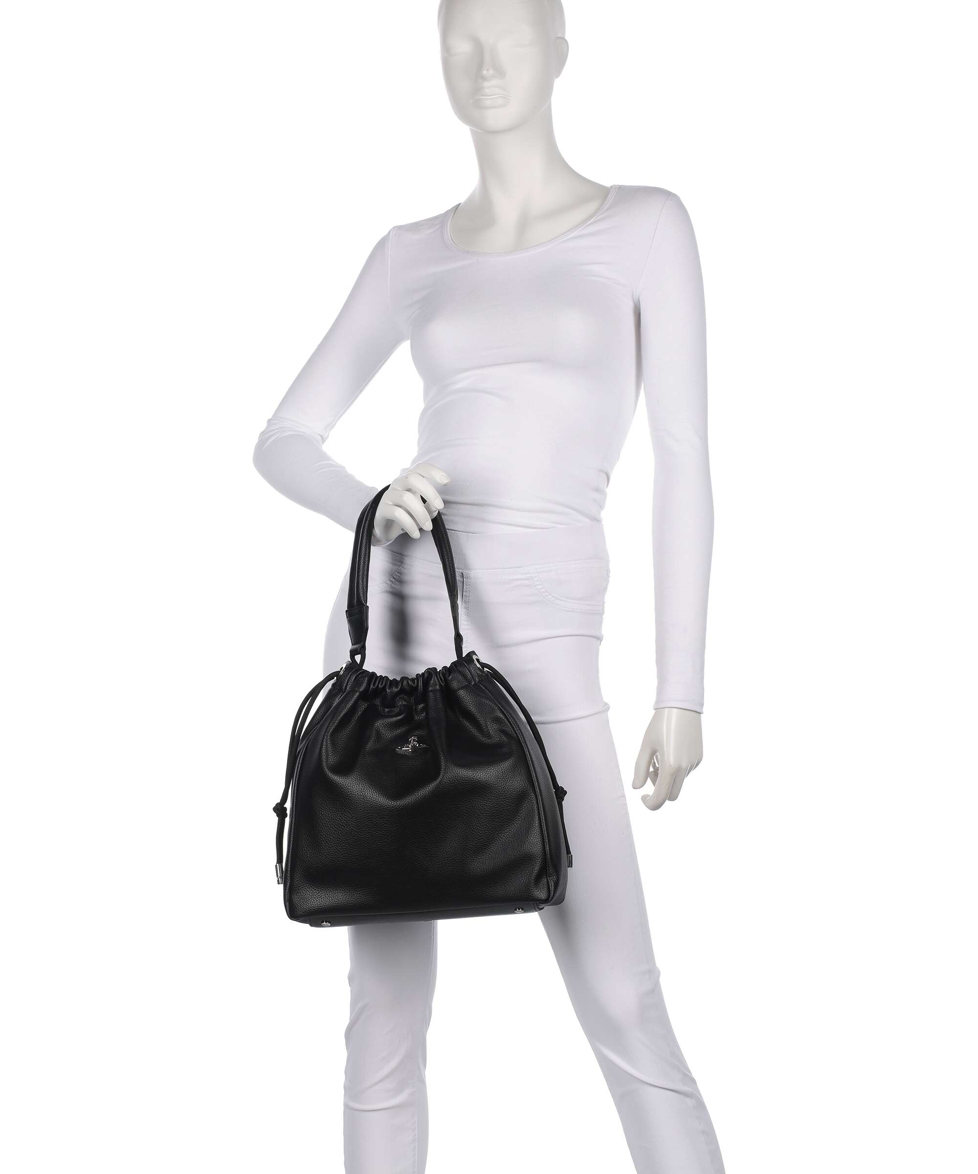 Vivienne Westwood Hilary Grain Bucket bag black