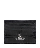 Vivienne Westwood Embossed Croc Porta carte di credito black