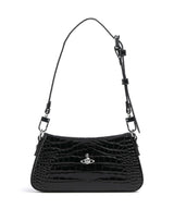 Vivienne Westwood Tasha Embossed Croc Borsa a spalla black
