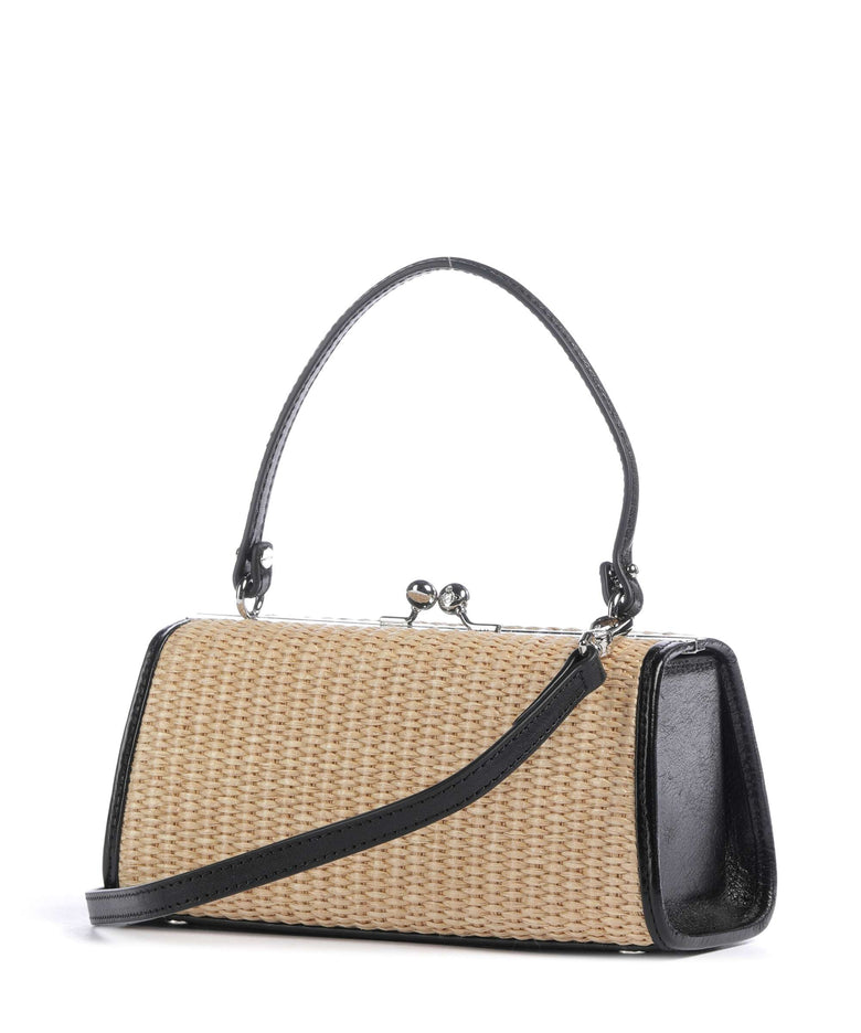 Vivienne Westwood Doll Frame XL Handbag natural