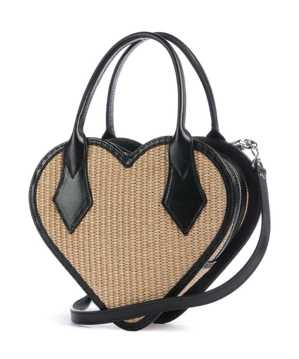 Vivienne Westwood Josephine Heart Handbag natural