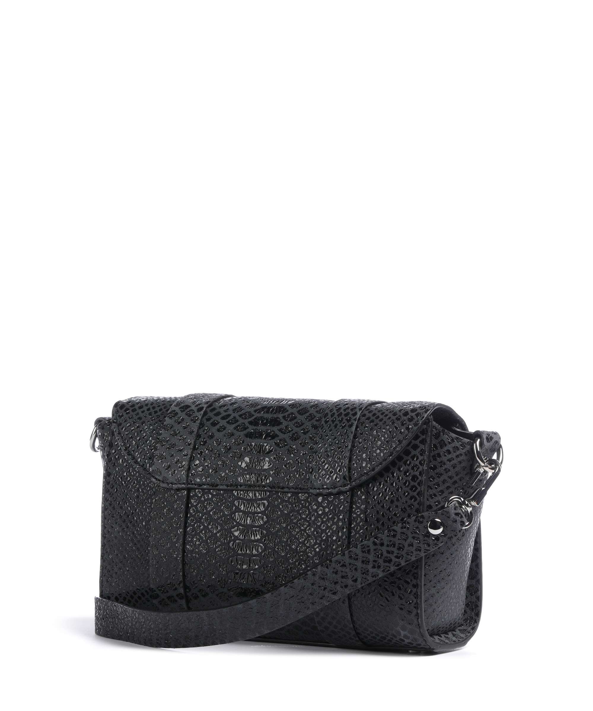 Vivienne Westwood Kimmy Snake Effect Crossbody bag dark grey