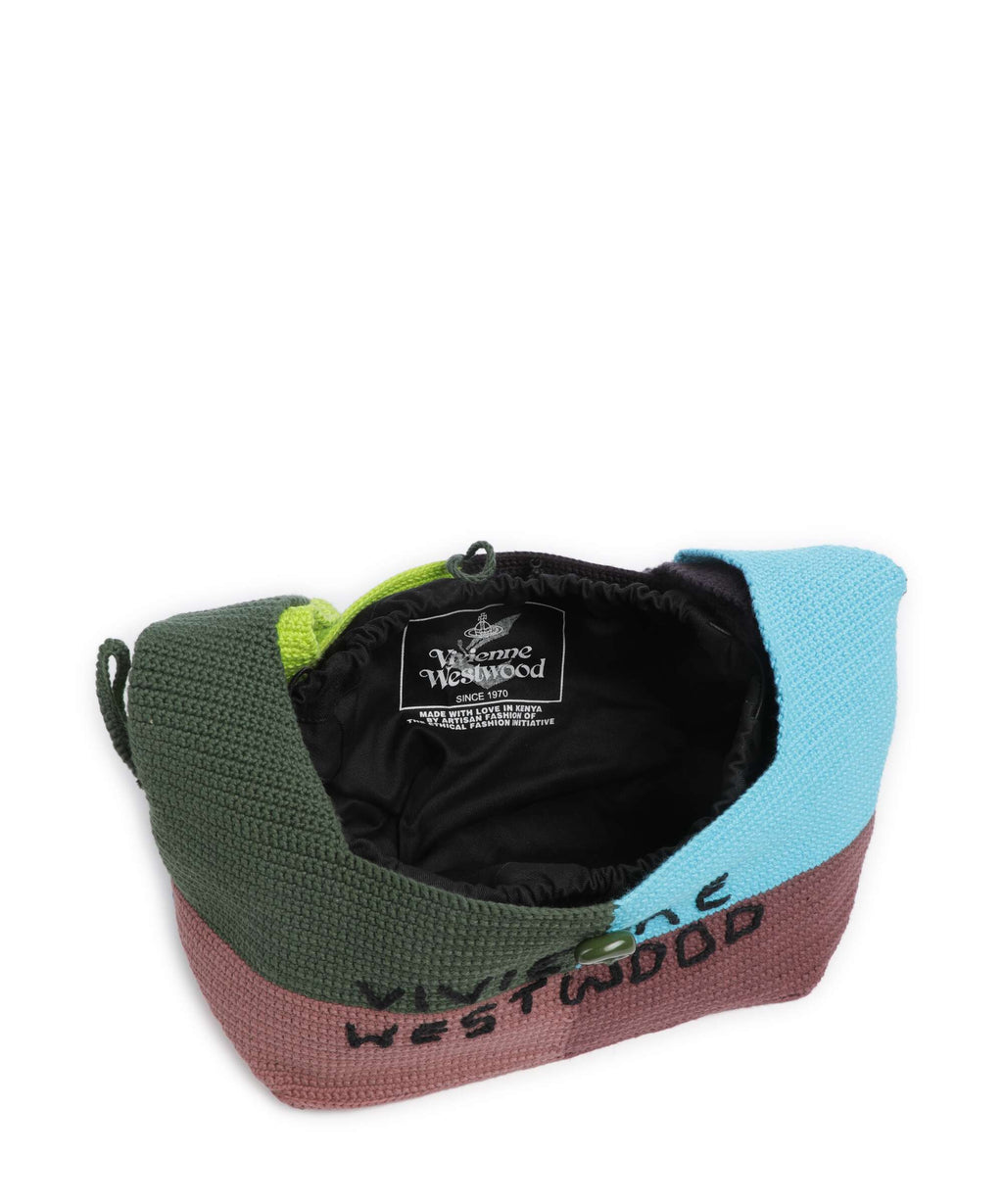 Vivienne Westwood Ellie Crochet Hobo bag multi patchwork