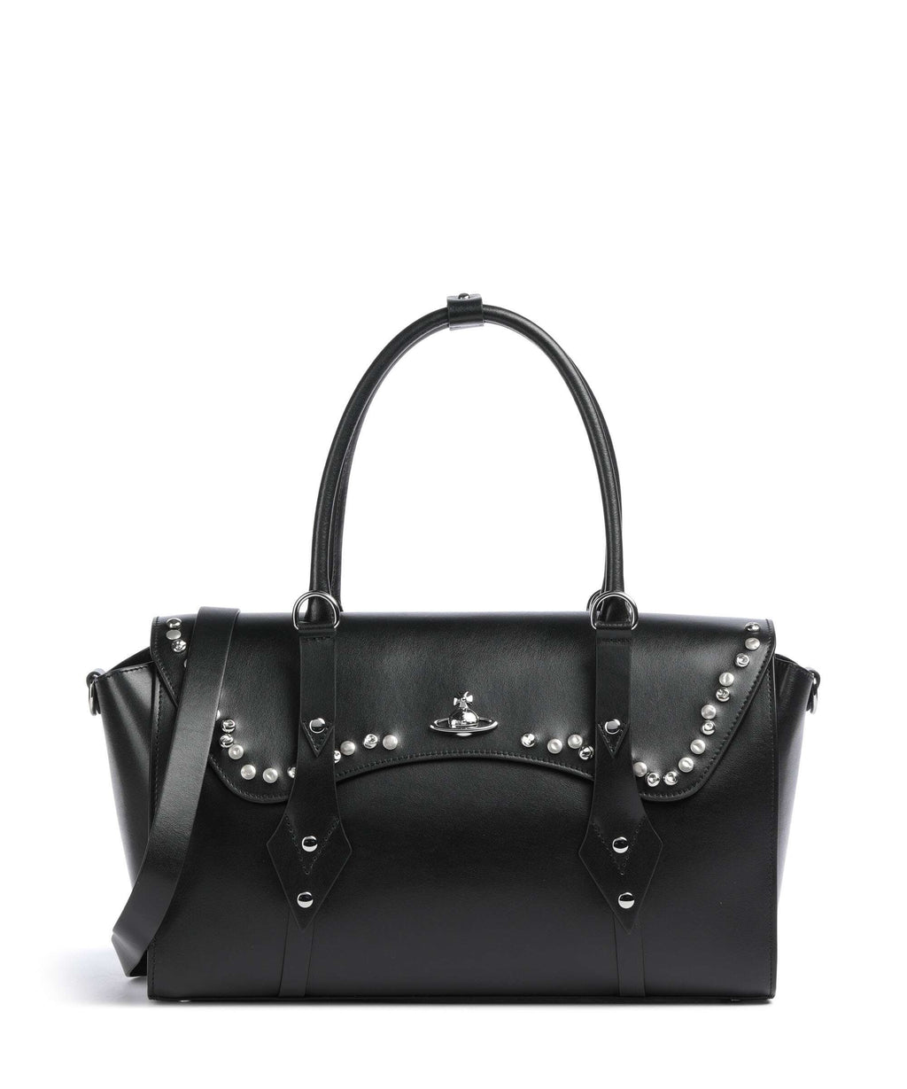 Vivienne Westwood Bettina Smooth Medium Handbag black