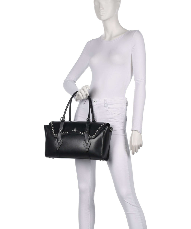 Vivienne Westwood Bettina Smooth Medium Handbag black