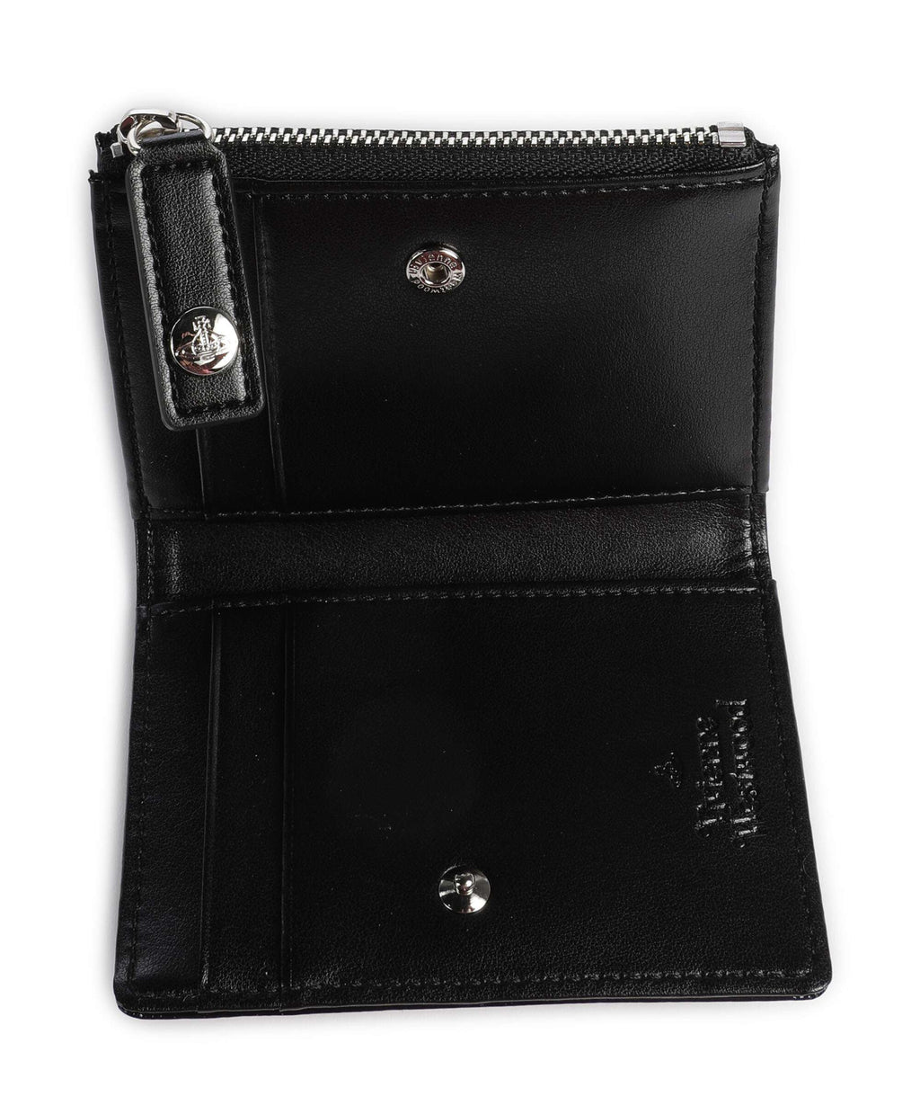Vivienne Westwood Patent Credit card holder black/diamante orb
