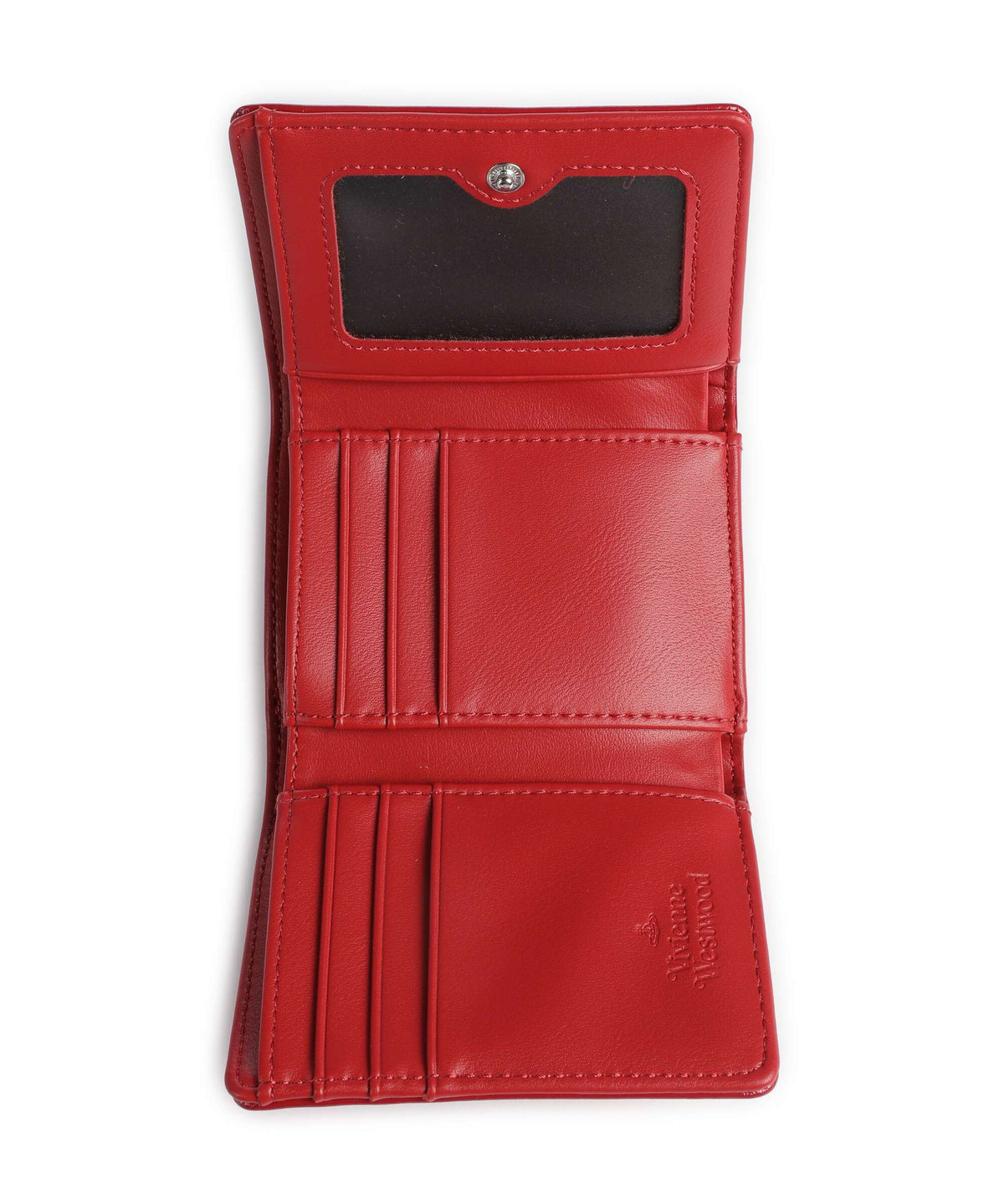 Vivienne Westwood Frame Naplak Small Wallet red