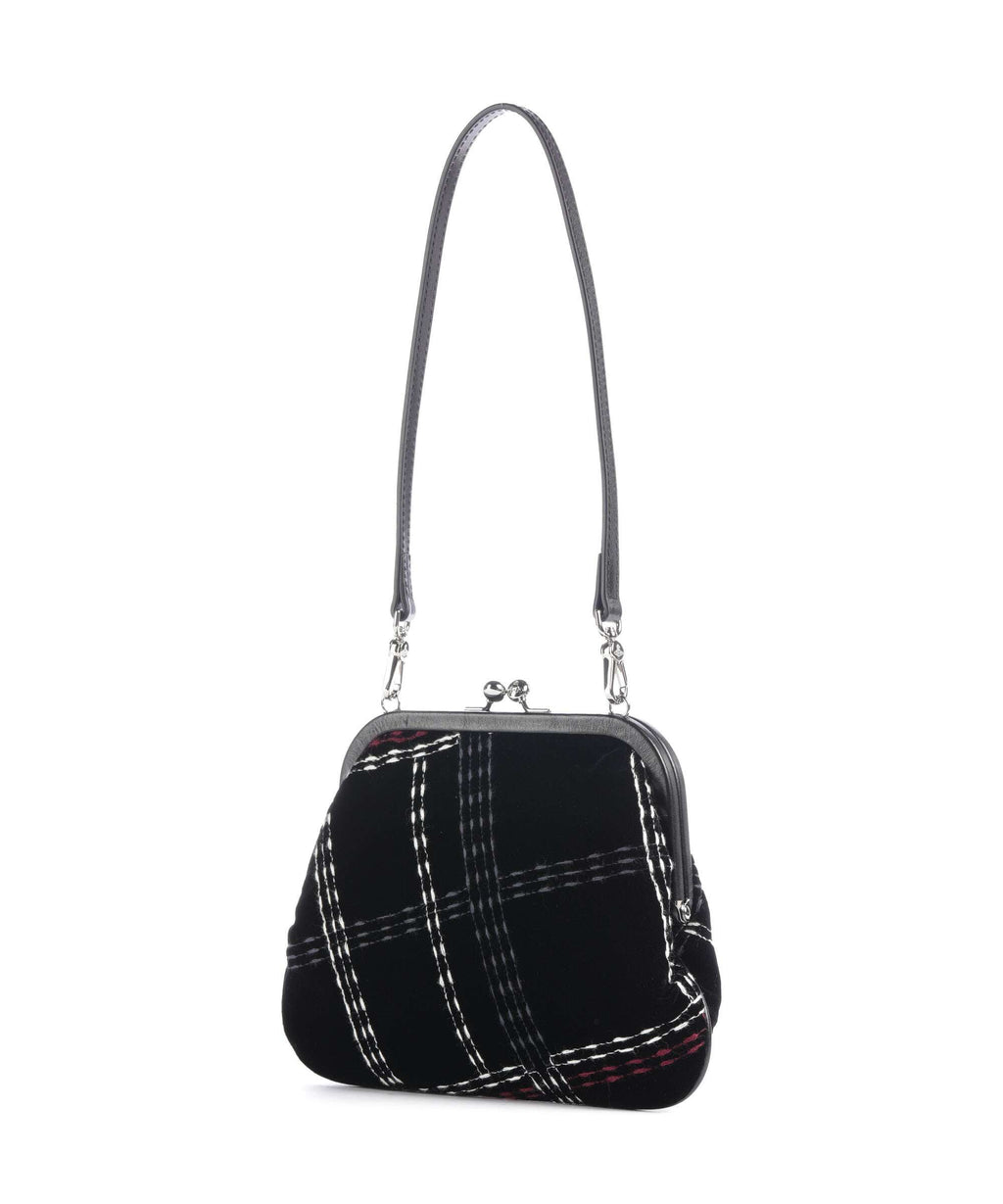Vivienne Westwood Vivienne Velvet Check Shoulder bag black/multicolor