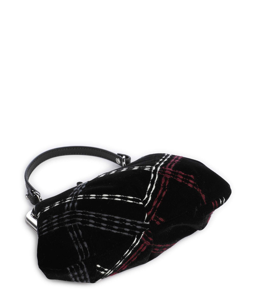 Vivienne Westwood Granny Frame Velvet Check Handbag black/multicolor