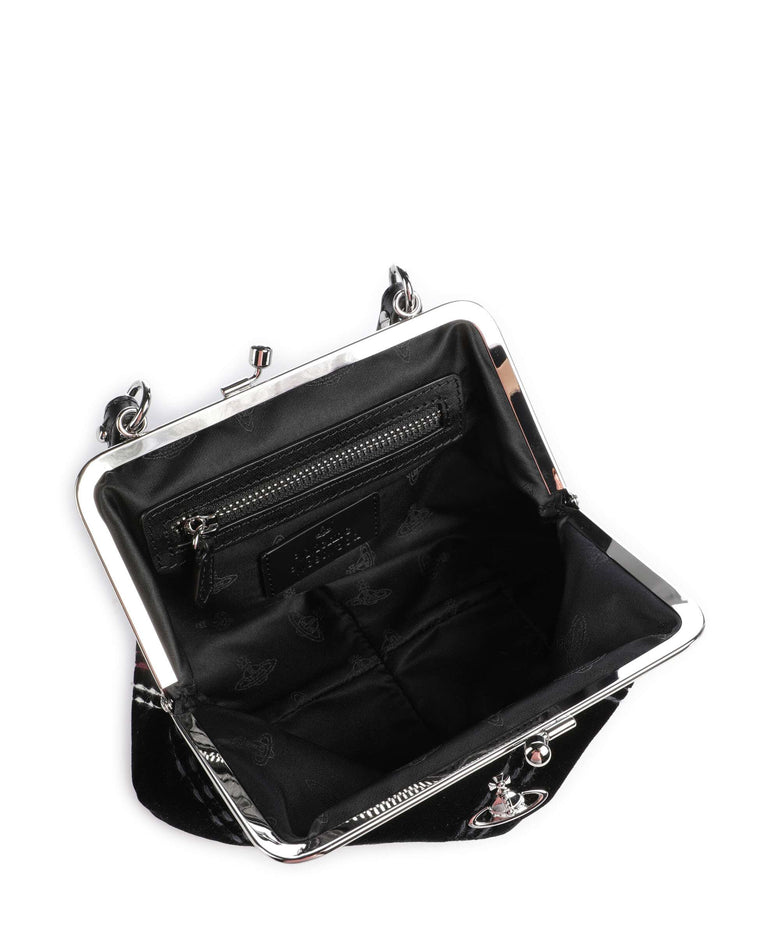 Vivienne Westwood Granny Frame Velvet Check Handbag black/multicolor