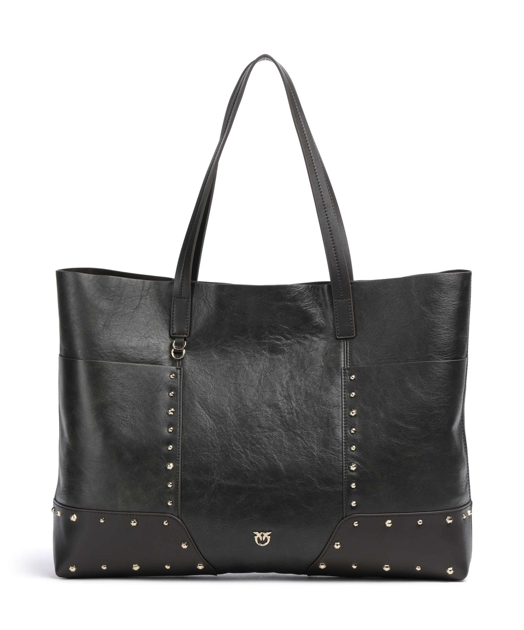 Pinko Tote bag dark brown/gold