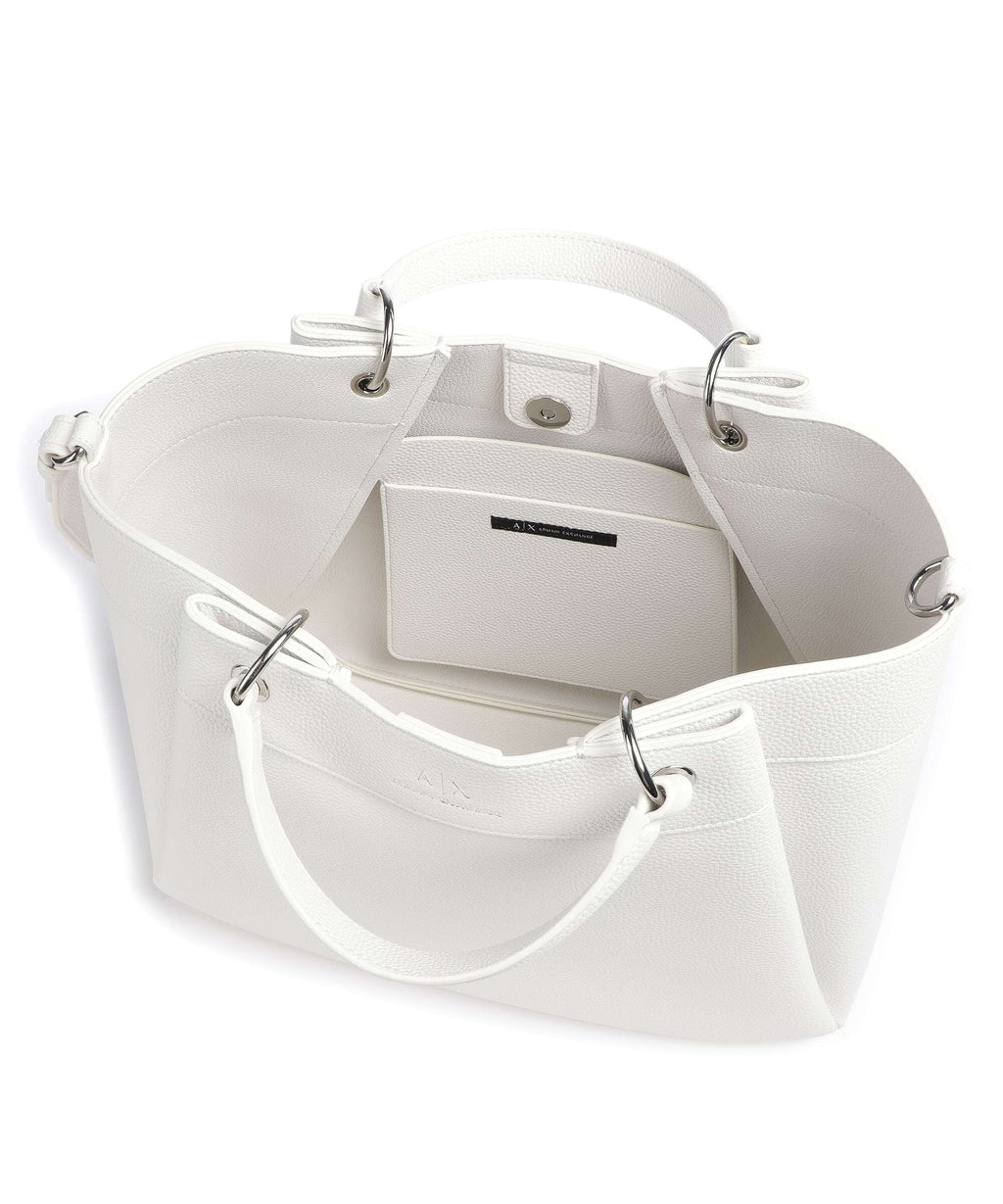 Armani Exchange Wave L Handbag bianco