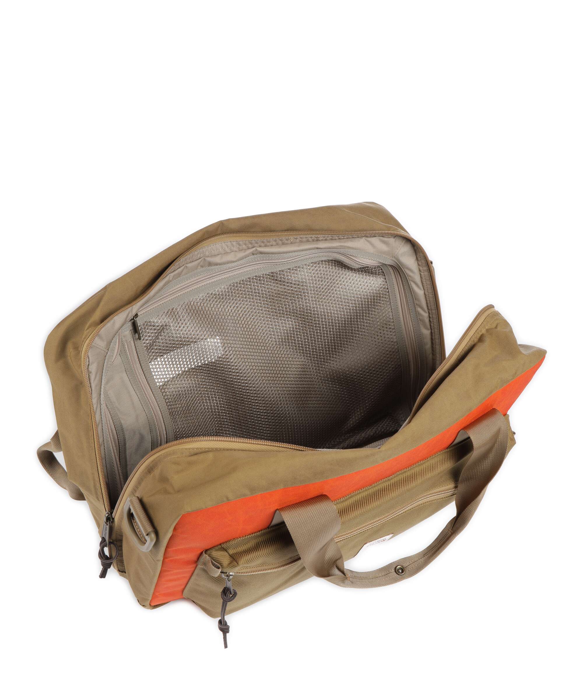 Filson Cordura Nylon Surveyor Pullmann Pack Backpack bag dark tan/flame