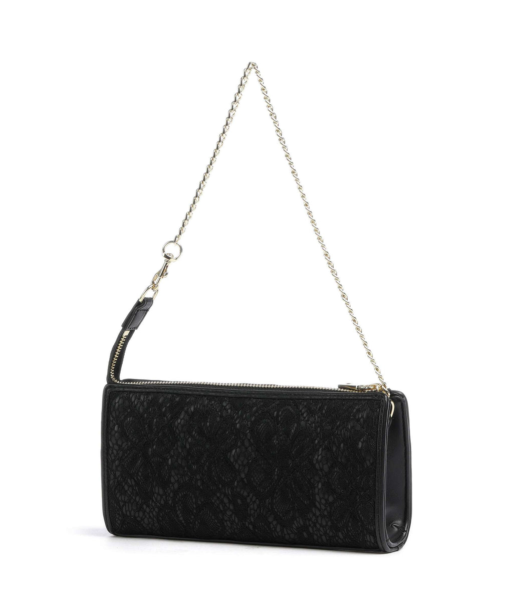 Love Moschino Quilted Lace Shoulder bag nero