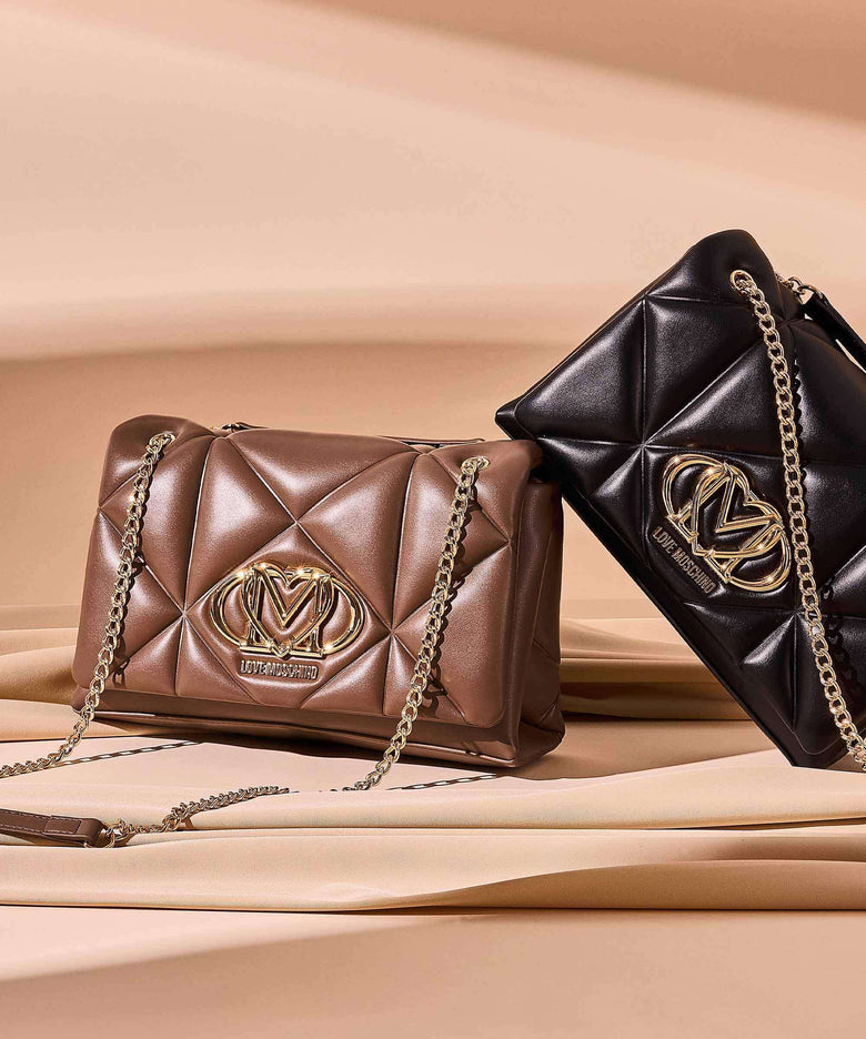 Love Moschino Embossed Q Shoulder bag black