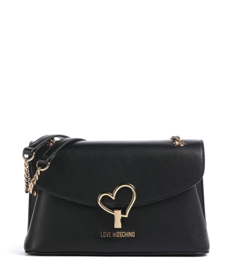 Love Moschino Heart Turnlock Shoulder bag black