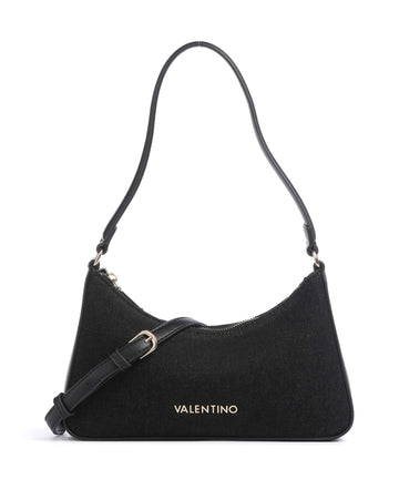 Valentino Bags Kelly Denim Sac porté épaule nero