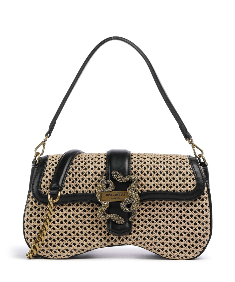 Just Cavalli Iconic Snakes Shoulder bag natural/black