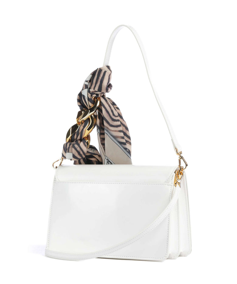 Just Cavalli Chain Foulard Shoulder bag white