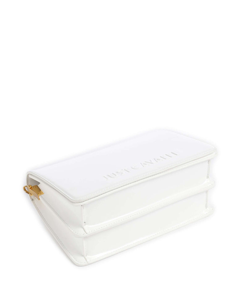 Just Cavalli Chain Foulard Shoulder bag white