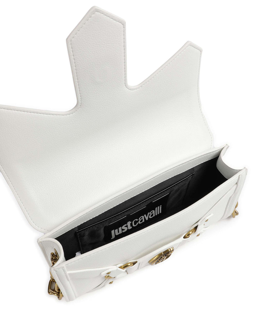 Just Cavalli Crossed Laces Crossbody bag white