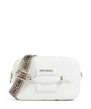 Just Cavalli All Over Gothic Umhängetasche white