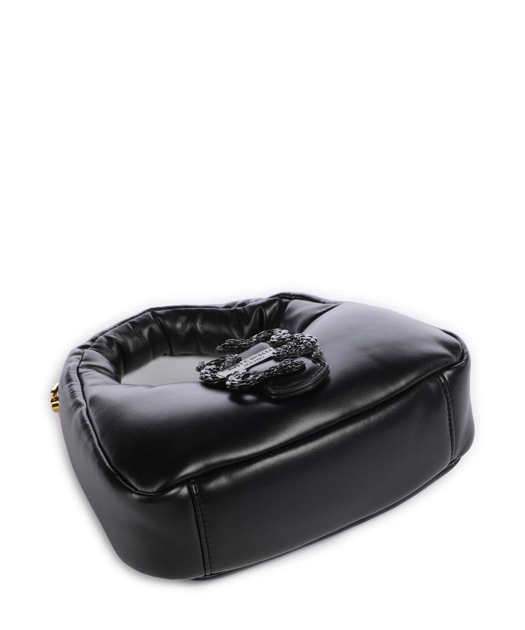 Just Cavalli Iconic Snakes Puffy Handbag black