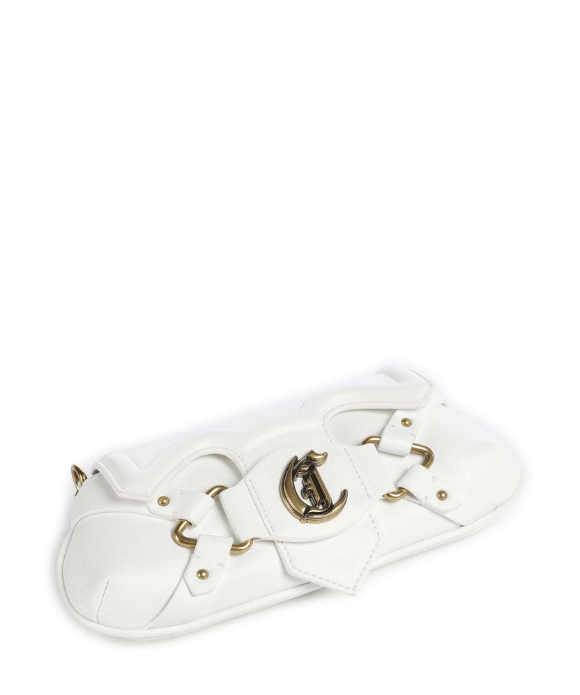 Just Cavalli Crossed Laces Shoulder bag white