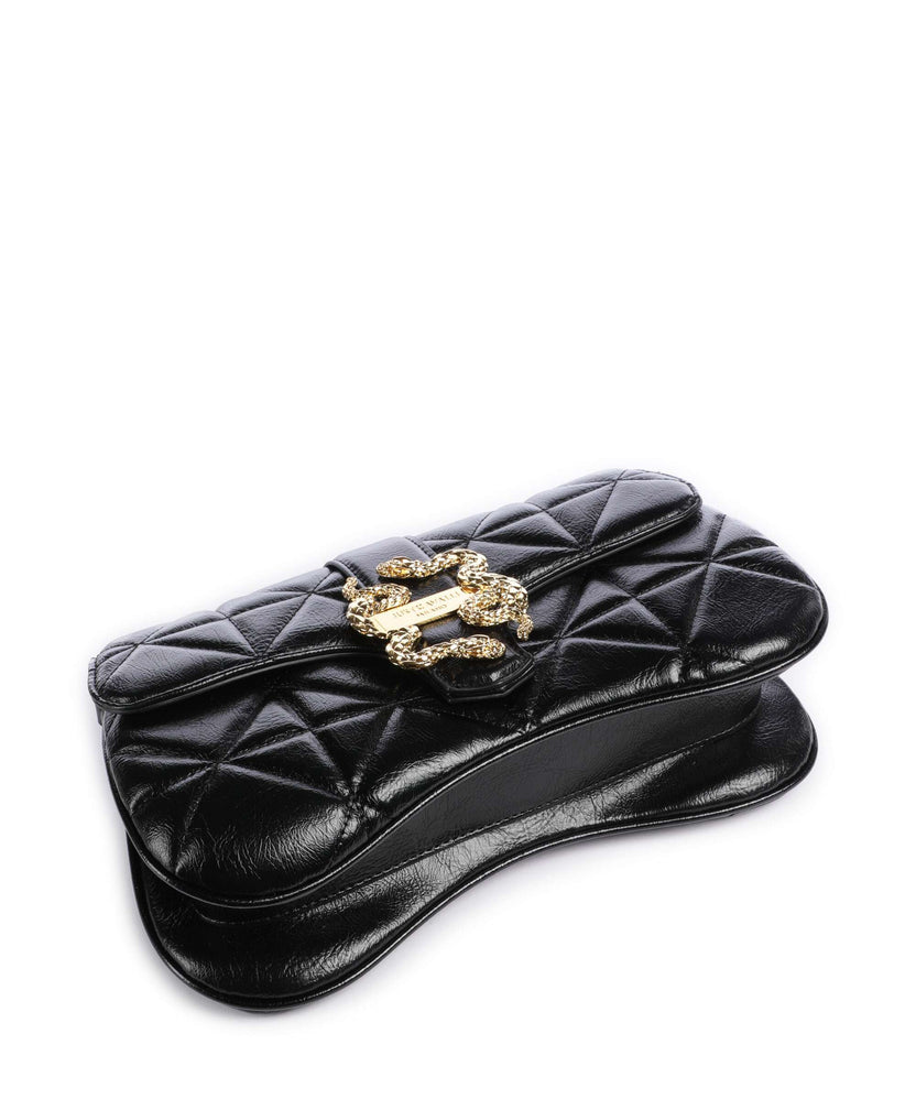 Just Cavalli Iconic Snakes Shoulder bag black