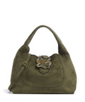Just Cavalli Iconic Snakes Hobo bag fir green