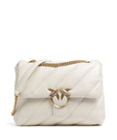 Pinko Love Puff Big Schultertasche bianco seta/antique gold