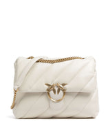 Pinko Love Puff Big Sac porté épaule bianco seta/antique gold