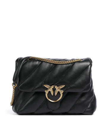 Pinko Love Puff Big Sac porté épaule nero/antique gold