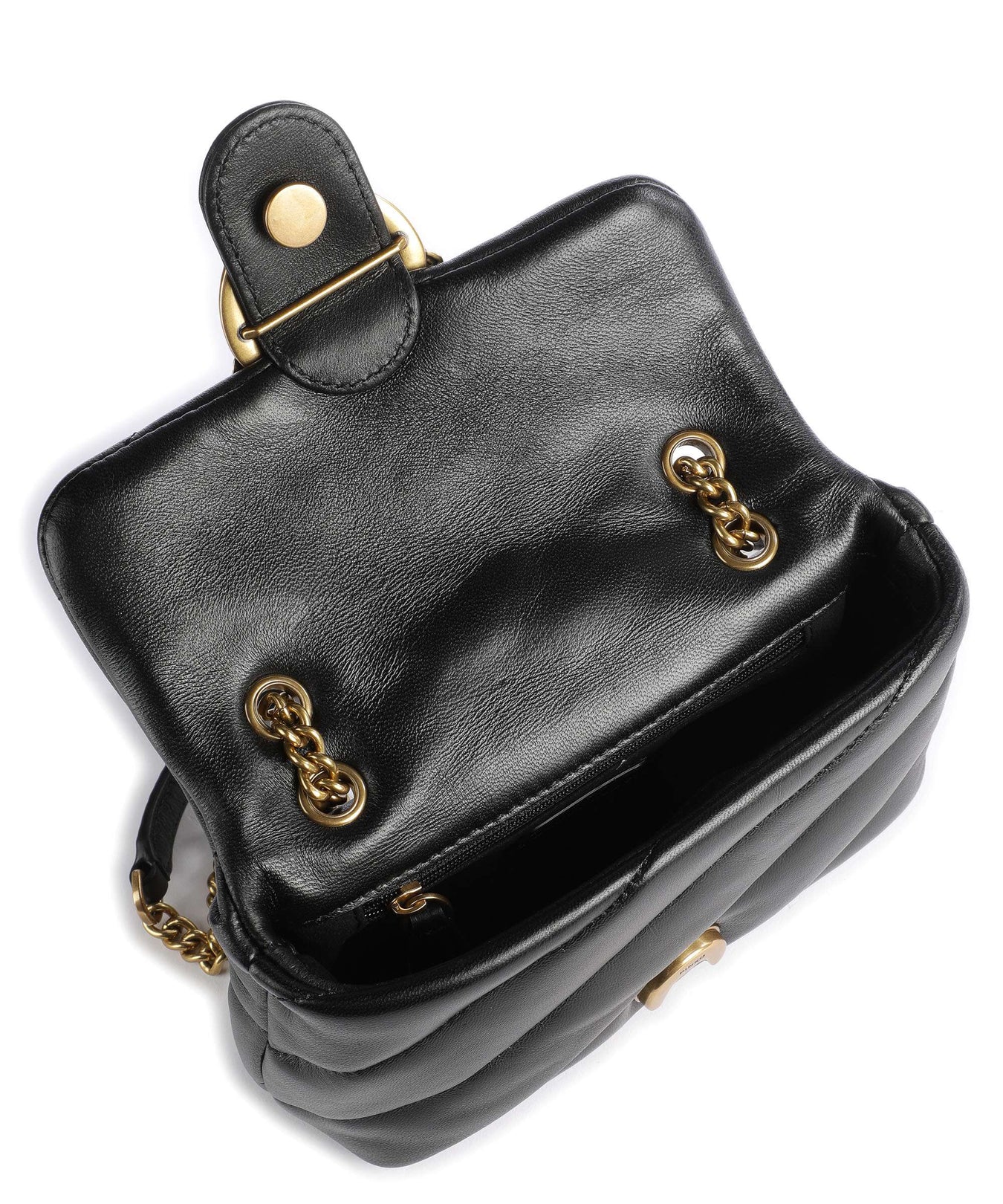 Pinko Love Puff Baby Shoulder bag nero/antique gold